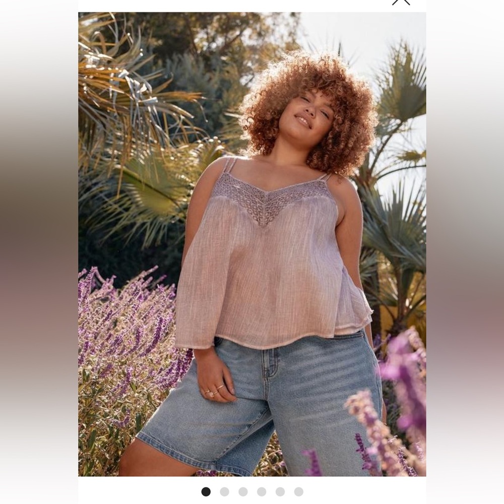 NWT Torrid Festi Crochet Cami - 1X